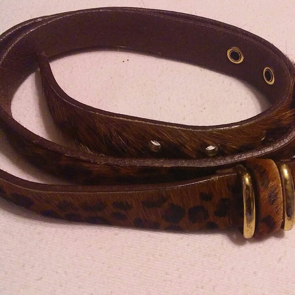 Express Leopard Print (m)Belt Gen.Leather - Picture 3 of 7
